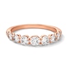Thumbnail Image 1 of 1 CT. T.W. Certified Lab-Grown Diamond Graduated Band in 14K Rose Gold (F/VS2)