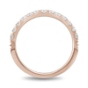 Thumbnail Image 3 of Enchanted Disney Majestic Princess 1/2 CT. T.W. Diamond Contour Wedding Bang in 14K Rose Gold