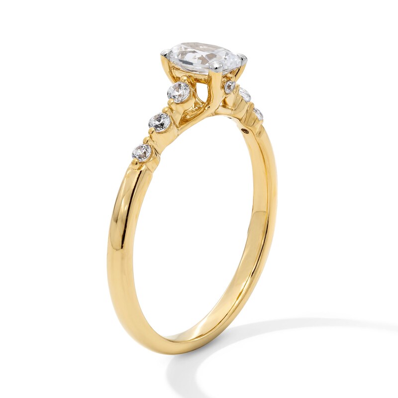 Main Image 2 of 5/8 CT. T.W. Oval Diamond Engagement Ring in 14K Gold