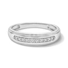Thumbnail Image 4 of 1 CT. T.W. Certified Lab-Grown Diamond Cushion Frame Wedding Ensemble in 10K White Gold (F/SI2)