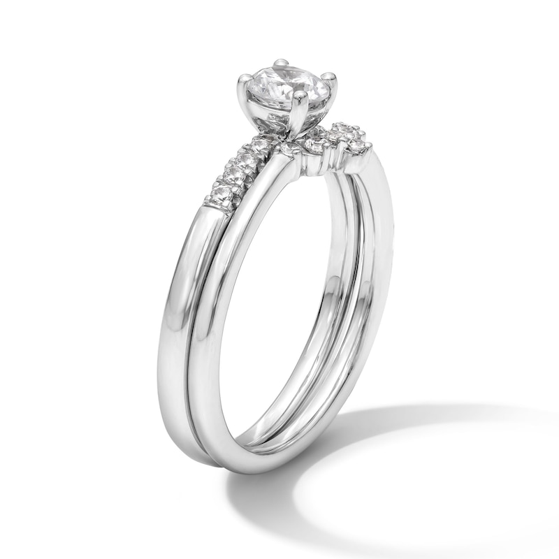 Main Image 3 of 5/8 CT. T.W. Diamond Bridal Set in 14K White Gold