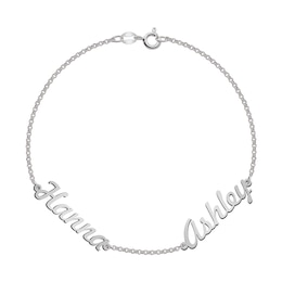 Cursive Letter Name Station Bracelet (1-3 Names)