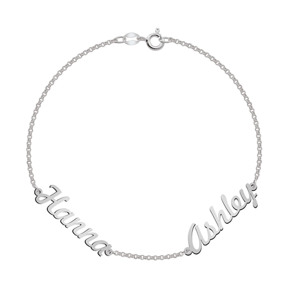 Cursive Letter Name Station Bracelet (1-3 Names)