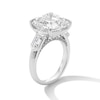 Thumbnail Image 3 of 11.29 CT. T.W. Asscher-Cut Certified Lab-Grown Diamond Hidden Frame Engagement Ring in 14K White Gold (F/VS2)