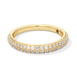 Vera Wang Love Collection 3/8 CT. T.W. Diamond Double Row Band in 14K Gold