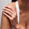 Thumbnail Image 2 of Vera Wang Love Collection 3/8 CT. T.W. Diamond Double Row Band in 14K Gold
