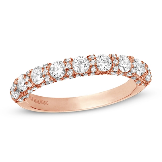 Vera Wang Love Collection 1-1/4 CT. T.w. Diamond Band in 14K Rose Gold
