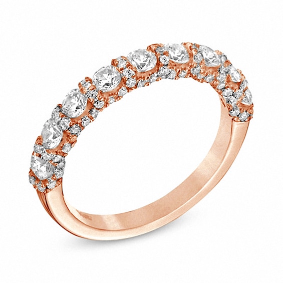 Vera Wang Love Collection 1-1/4 CT. T.w. Diamond Band in 14K Rose Gold