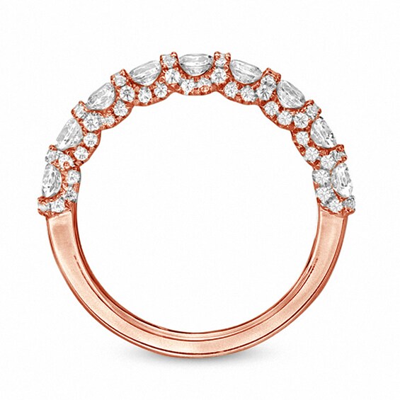 Vera Wang Love Collection 1-1/4 CT. T.w. Diamond Band in 14K Rose Gold