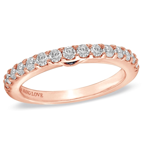 Vera Wang Love Collection 1/2 CT. T.w. Diamond Band in 14K Rose Gold