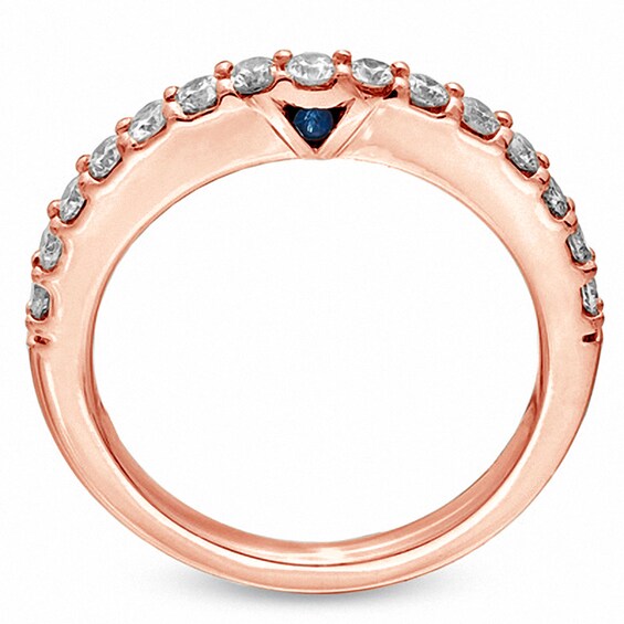 Vera Wang Love Collection 1/2 CT. T.w. Diamond Band in 14K Rose Gold