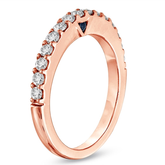 Vera Wang Love Collection 1/2 CT. T.w. Diamond Band in 14K Rose Gold