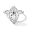 Thumbnail Image 1 of 3-1/2 CT. T.W. Marquise-Cut Certified Lab-Grown Diamond Frame Engagement Ring in Platinum (F/VS2)