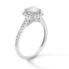 Thumbnail Image 3 of 1-1/2 CT. T.W. Certified Lab-Grown Diamond Cushion Frame Engagement Ring in Platinum (F/SI2)