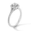 Thumbnail Image 3 of 1 CT. T.W. Certified Lab-Grown Diamond Cushion Frame Split Shank Engagement Ring in Platinum (F/SI2)