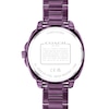 Thumbnail Image 3 of Ladies’ Coach Kitt Purple IP Stainless Steel Analog Watch with Purple Dial and Bracelet (Model: 14504466)