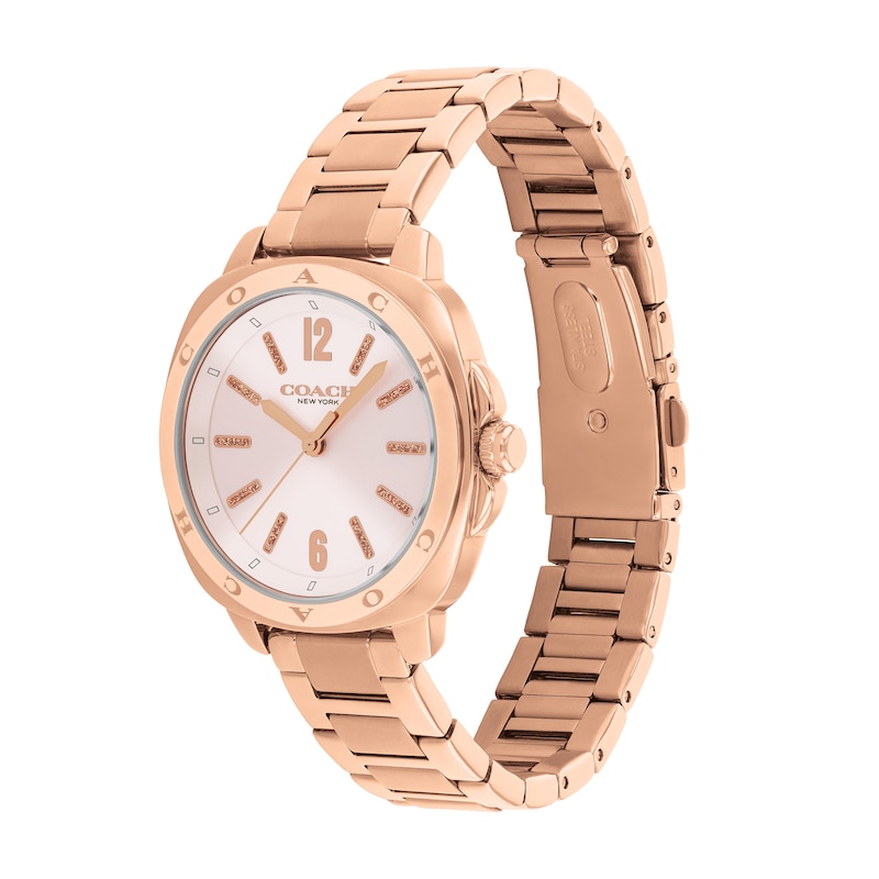 Main Image 2 of Ladies’ Coach Kitt Rose-Tone IP Stainless Steel Analog Watch with Pink Dial (Model: 14504467)