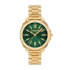 Thumbnail Image 1 of Ladies’ Coach Kitt Gold-Tone IP Stainless Steel Analog Watch with Green Dial (Model: 14504535)
