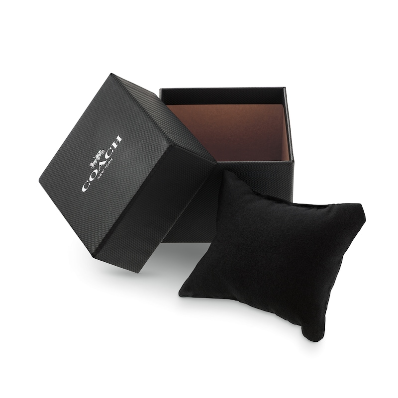 Main Image 5 of Ladies' Coach Kitt Black Resin Analog Watch with Black Dial (Model: 14504470)