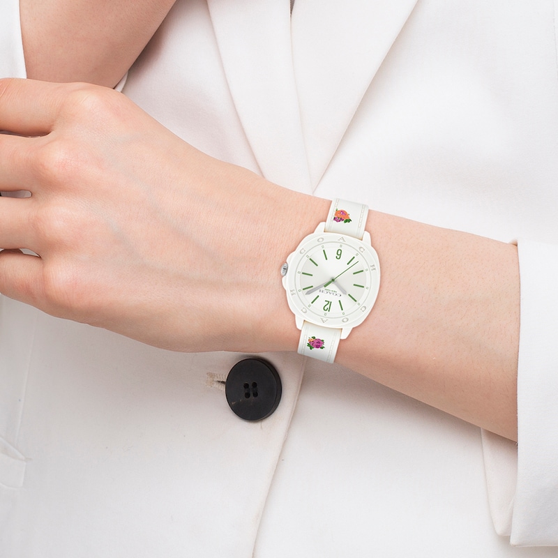 Main Image 4 of Ladies’ Coach Kitt Chalk Resin Analog Watch with White Dial (Model: 14504473)