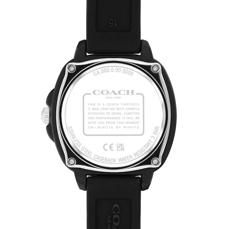Main Image 3 of Ladies’ Coach Kitt Black Resin Analog Watch with Black Dial (Model: 14504472)