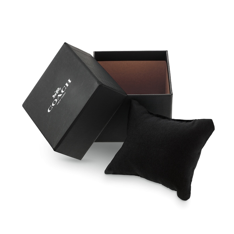 Main Image 5 of Ladies’ Coach Kitt Black Resin Analog Watch with Black Dial (Model: 14504472)