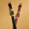 Thumbnail Image 6 of Ladies’ Coach Cass Gold-Tone IP Square Analog Watch with Red Dial (Model: 14504358)