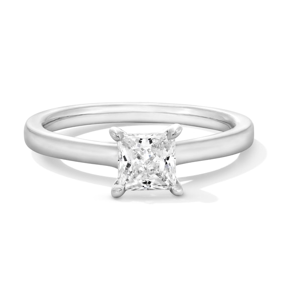 1 CT. Princess-Cut Certified Lab-Grown Diamond Solitaire Engagement Ring in 14K Gold (F/Vs2