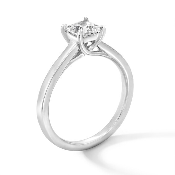 1 CT. Princess-Cut Certified Lab-Grown Diamond Solitaire Engagement Ring in 14K Gold (F/Vs2