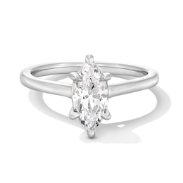 1 CT. Marquise-Cut Certified Lab-Grown Diamond Solitaire Engagement Ring in 14K White Gold (F/VS2)