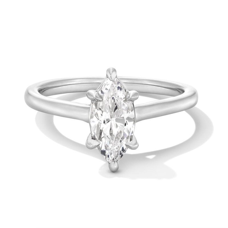Main Image 1 of 1 CT. Marquise-Cut Certified Lab-Grown Diamond Solitaire Engagement Ring in 14K White Gold (F/VS2)