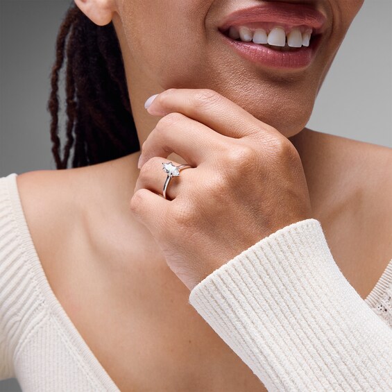 1 CT. Marquise-Cut Certified Lab-Grown Diamond Solitaire Engagement Ring in 14K White Gold (F/Vs2)