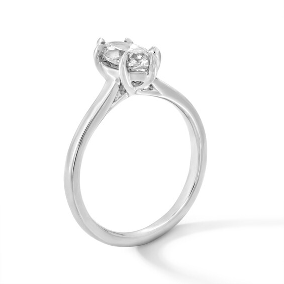 1 CT. Marquise-Cut Certified Lab-Grown Diamond Solitaire Engagement Ring in 14K White Gold (F/Vs2)