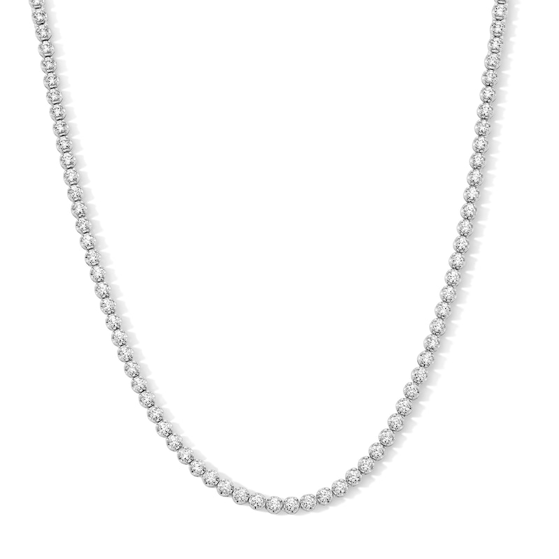 Main Image 1 of 11 CT. T.W. Certified Lab-Grown Diamond Tennis Necklace in 10K White Gold (F/VS2) – 22”