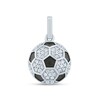 Thumbnail Image 1 of 3/8 CT. T.W. Certified Lab-Grown Diamond Soccer Ball Necklace Charm in Sterling Silver (F/VS2)