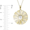 Thumbnail Image 3 of White Lab-Created Sapphire Photo Locket in Sterling Silver with 18K Gold Plate (1 Photo)