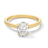 Thumbnail Image 1 of 1 CT. Oval Certified Lab-Grown Diamond Solitaire Engagement Ring in 14K Gold (F/VS2)
