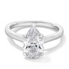 Thumbnail Image 1 of 2 CT. Pear-Shaped Certified Lab-Grown Diamond Solitaire Engagement Ring in 14K White Gold (F/VS2)