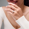 Thumbnail Image 2 of 2 CT. Oval Certified Lab-Grown Diamond Solitaire Engagement Ring in 14K White Gold (F/VS2)