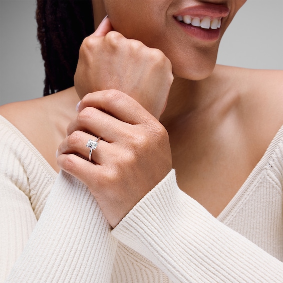 2 CT. Radiant-Cut Certified Lab-Grown Diamond Solitaire Engagement Ring in 14K White Gold (F/Vs2)