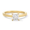 Thumbnail Image 1 of 1 CT. Princess-Cut Certified Lab-Grown Diamond Solitaire Engagement Ring in 14K Gold (F/VS2)