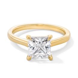 2 CT. Princess-Cut Certified Lab-Grown Diamond Solitaire Engagement Ring in 14K Gold (F/VS2)