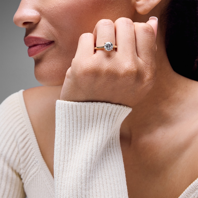Main Image 2 of 2 CT. Certified Lab-Grown Diamond Solitaire Engagement Ring in 14K Gold (F/VS2)