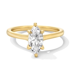 1 CT. Marquise-Cut Certified Lab-Grown Diamond Solitaire Engagement Ring in 14K Gold (F/VS2)