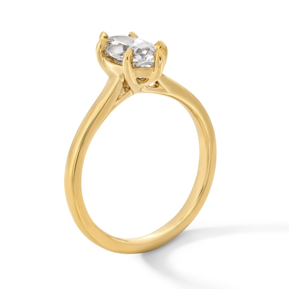 1 CT. Marquise-Cut Certified Lab-Grown Diamond Solitaire Engagement Ring in 14K Gold (F/Vs2)