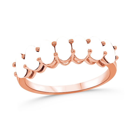 Family Oval Gemstone Ring (3-7 Stones)