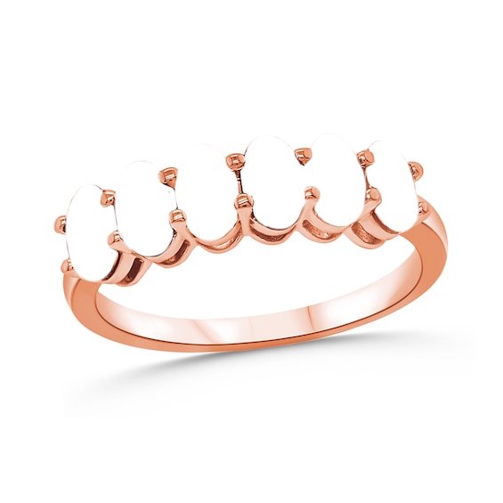 Family Oval Gemstone Ring (3-7 Stones)