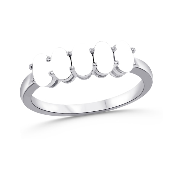 Family Oval Gemstone Ring (3-7 Stones)
