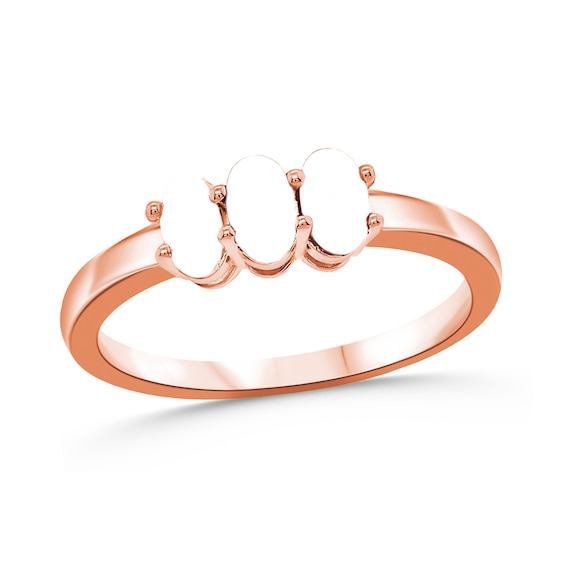 Family Oval Gemstone Ring (3-7 Stones)