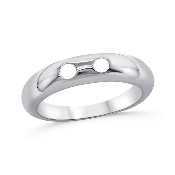 Family Flush-Set Gemstone Band (1-5 Stones)